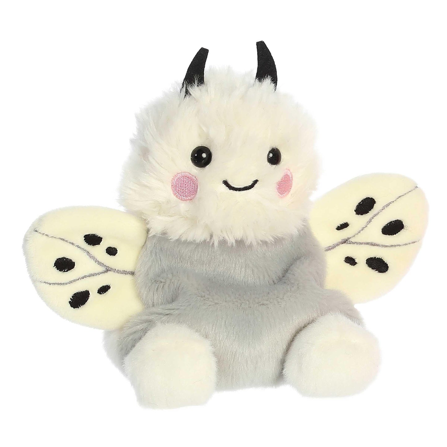 Aurora Palm Pals Astra Moth Plush – 5.5-Inch White Stuffed Animal