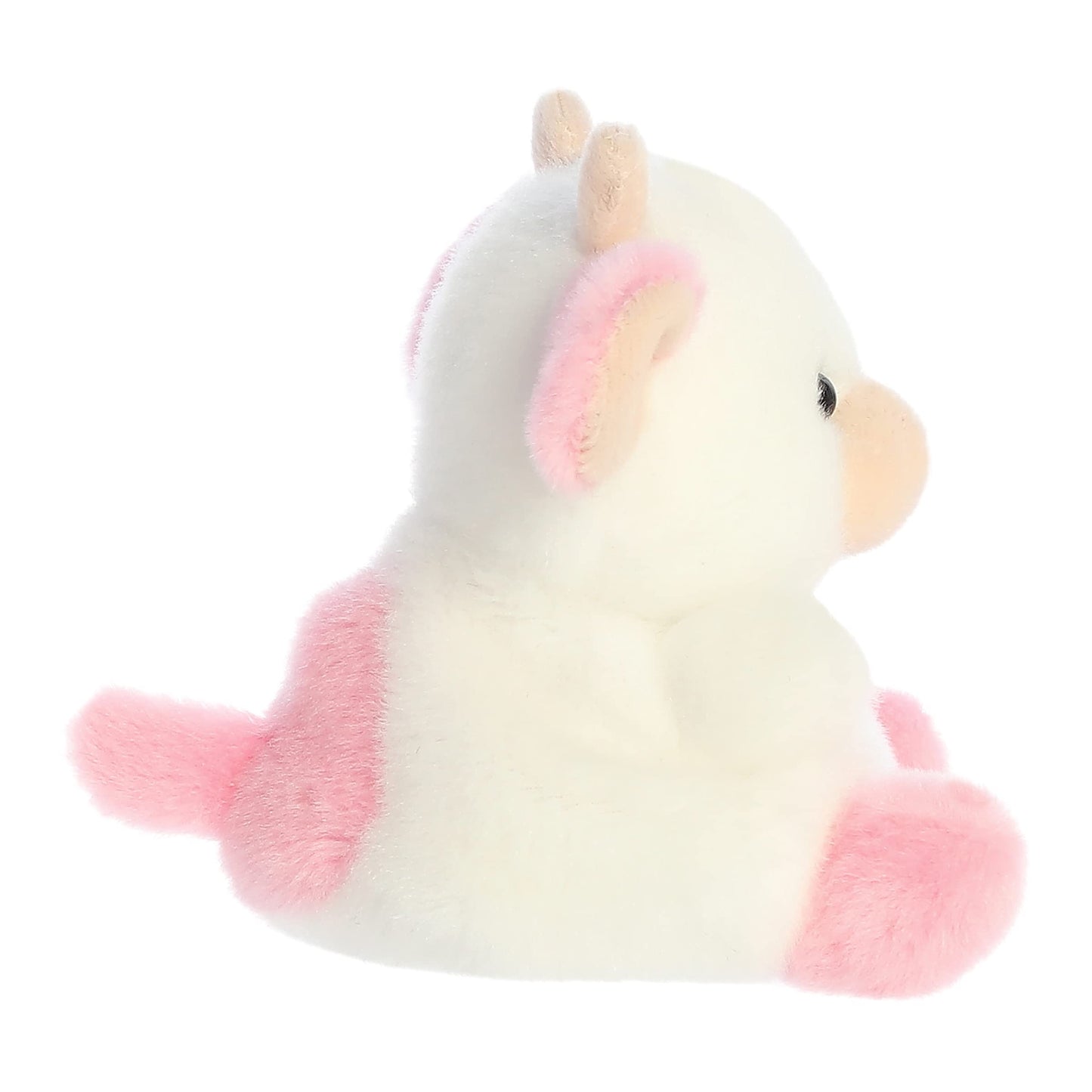 Aurora Belle Strawberry Cow Palm Pal Plush – 5-inch Pink Collectible