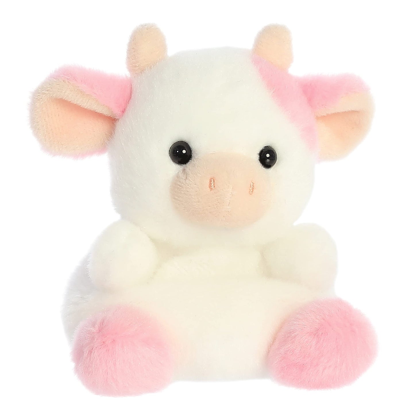 Aurora Belle Strawberry Cow Palm Pal Plush – 5-inch Pink Collectible