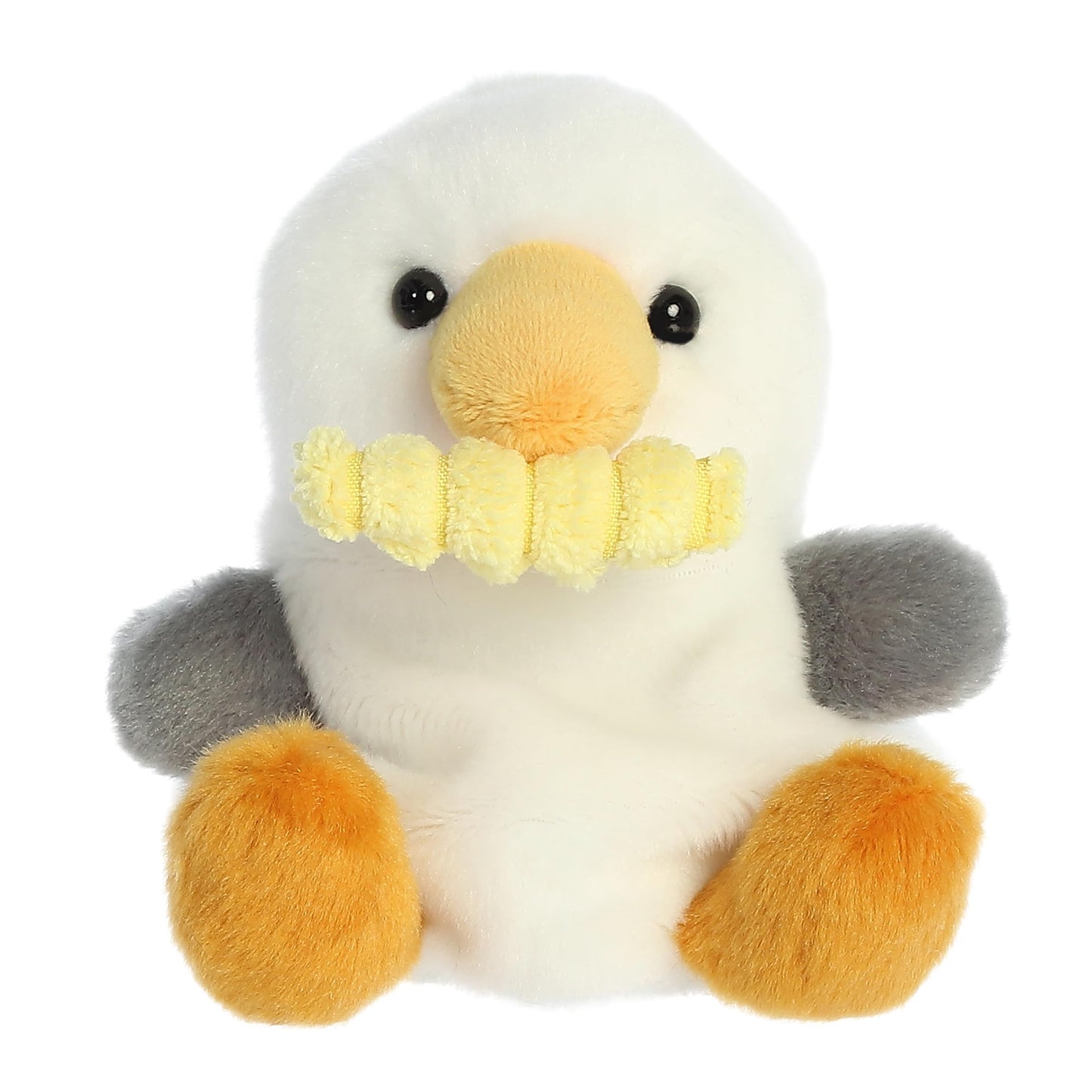 Aurora Palm Pals Buoy Seagull with Fry – 5-Inch Pocket-Sized Stuffed Animal