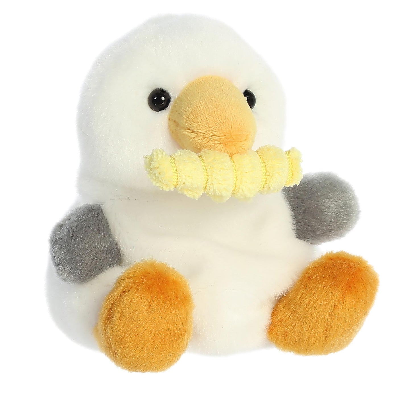 Aurora Palm Pals Buoy Seagull with Fry – 5-Inch Pocket-Sized Stuffed Animal