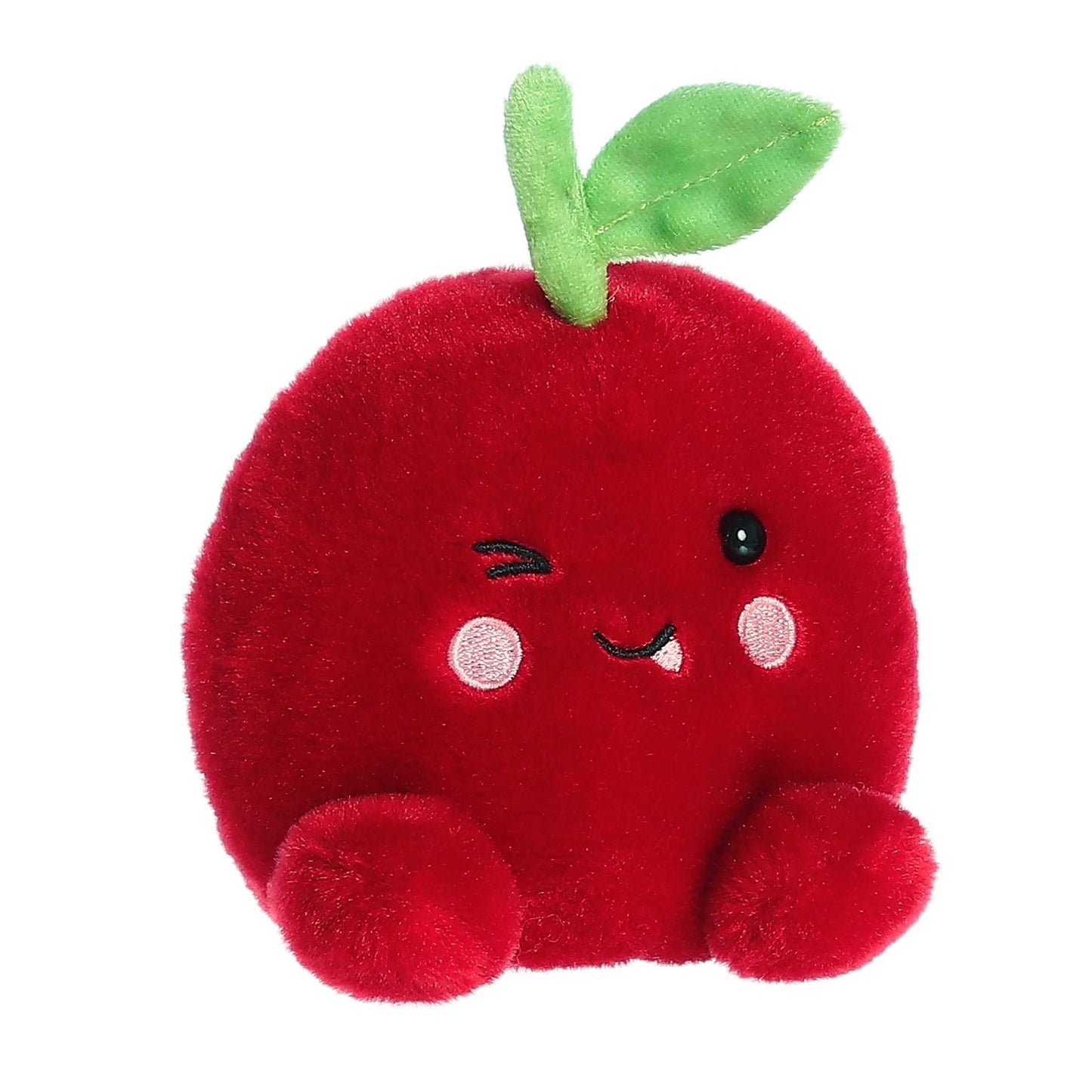 Aurora Palm Pals Cordial Cherry Plush – 6.5-Inch Collectible Red Plush Toy