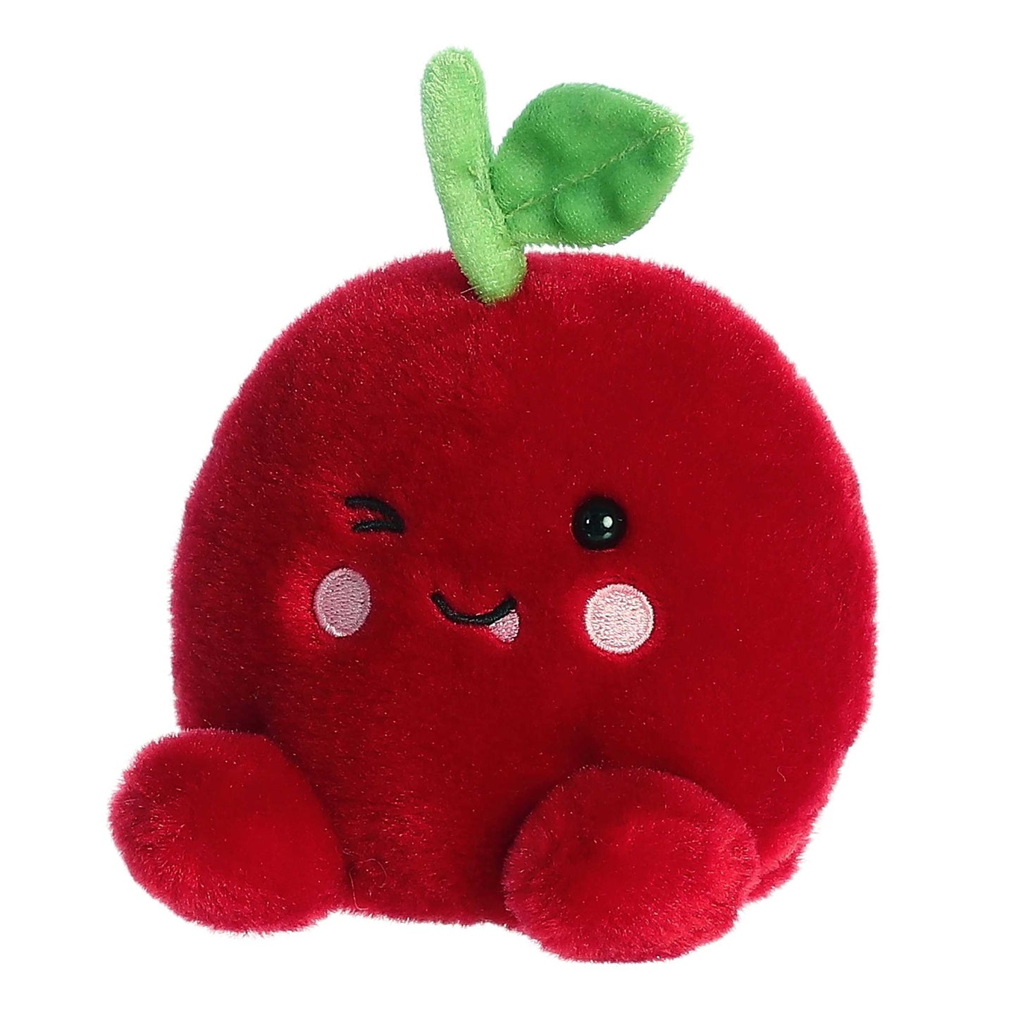 Aurora Palm Pals Cordial Cherry Plush – 6.5-Inch Collectible Red Plush Toy