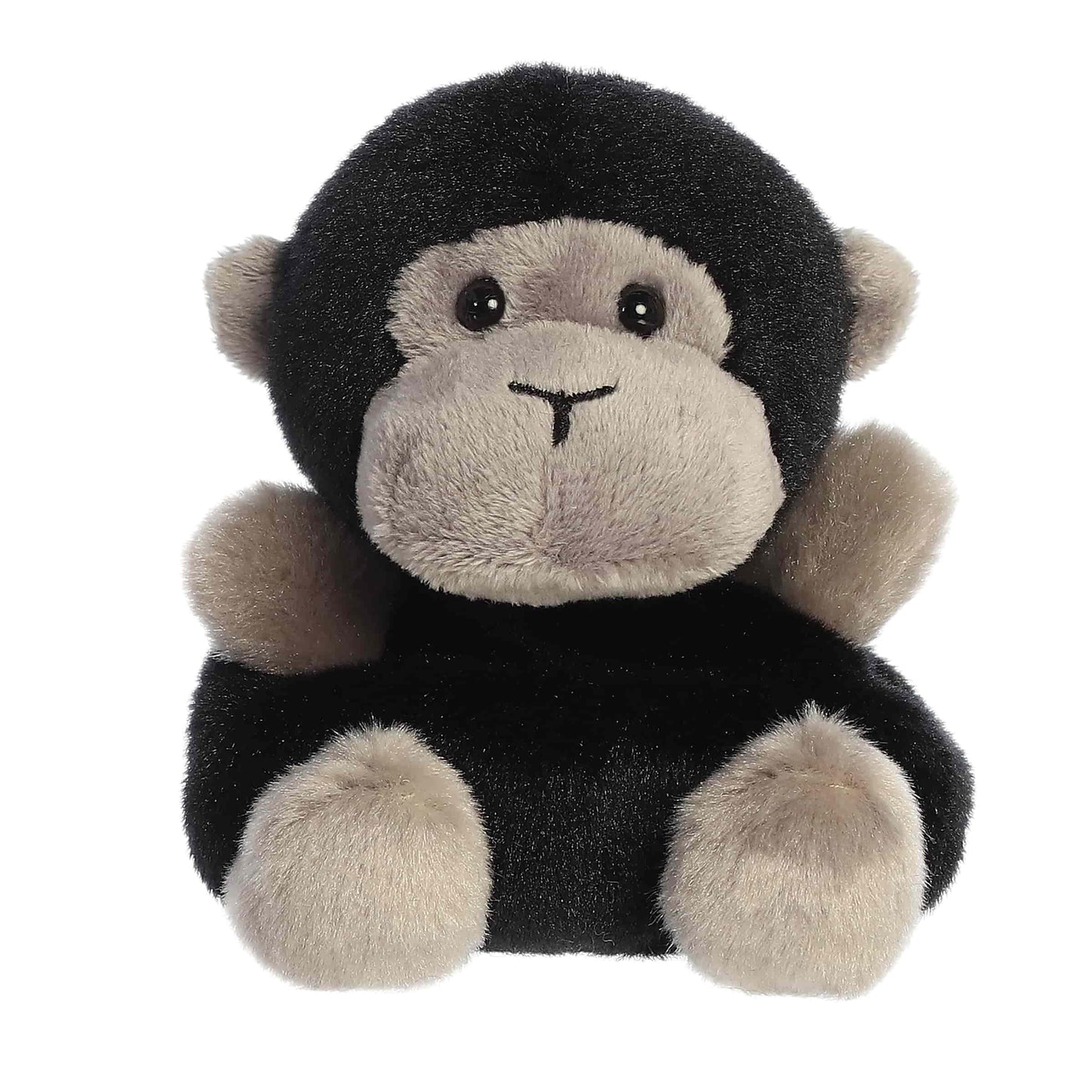 Aurora Palm Pals Gunga Gorilla Plush – 4.5-Inch Black Collectible