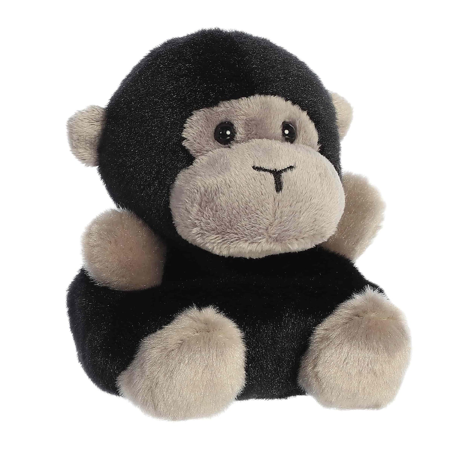 Aurora Palm Pals Gunga Gorilla Plush – 4.5-Inch Black Collectible