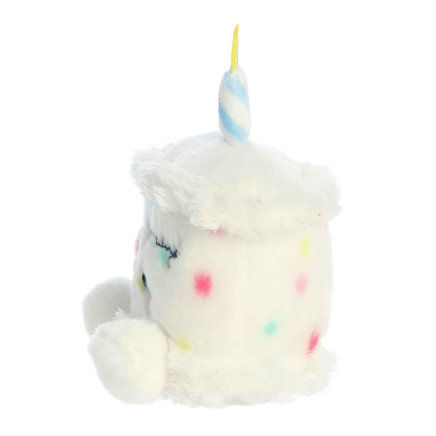 Aurora Adorable Palm Pals Happy B'Day Cake Stuffed Animal - White 5-Inch Plush