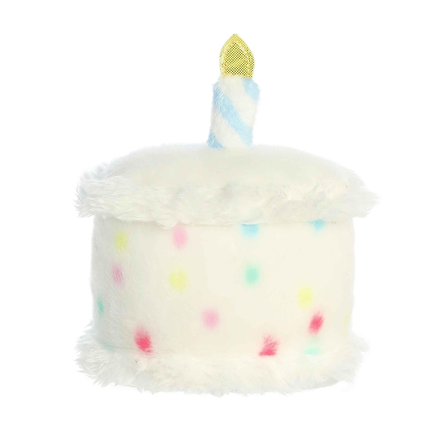 Aurora Adorable Palm Pals Happy B'Day Cake Stuffed Animal - White 5-Inch Plush