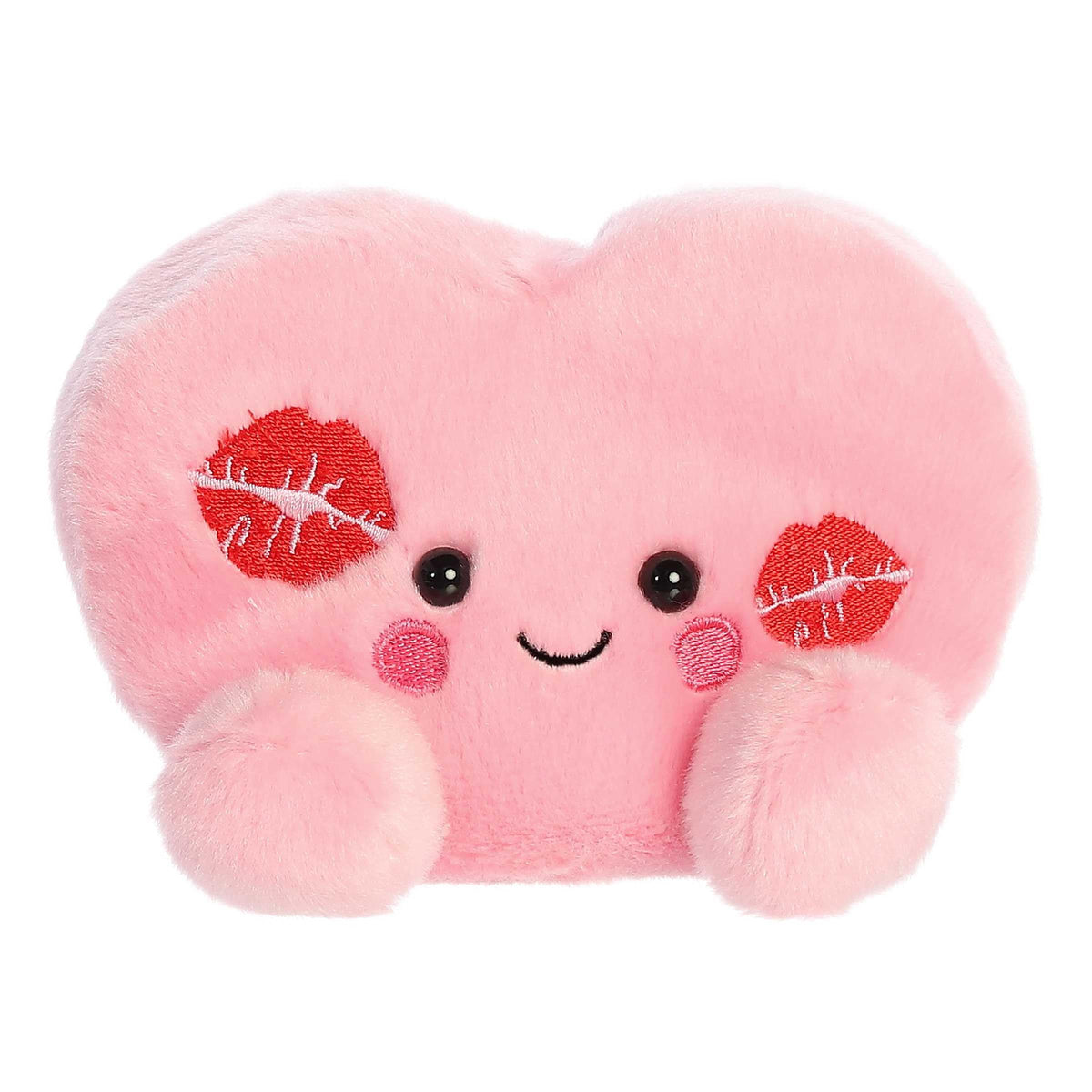 Aurora Palm Pals Kinsley Kisses Heart Plush – 5in Pink Collectible