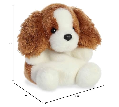 Aurora Palm Pals Lady Spaniel Plush – Pocket-Sized Collectible, Brown, 5 Inches