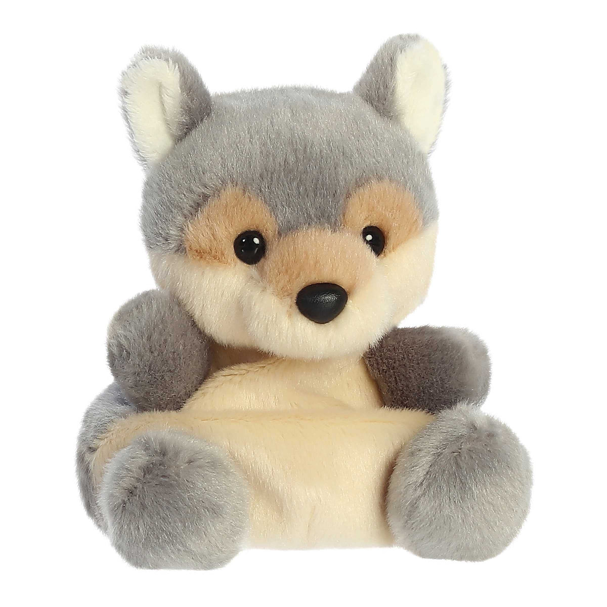 Aurora Palm Pals Lucian Wolf Plush – 5-Inch Gray Stuffed Animal | Collectible