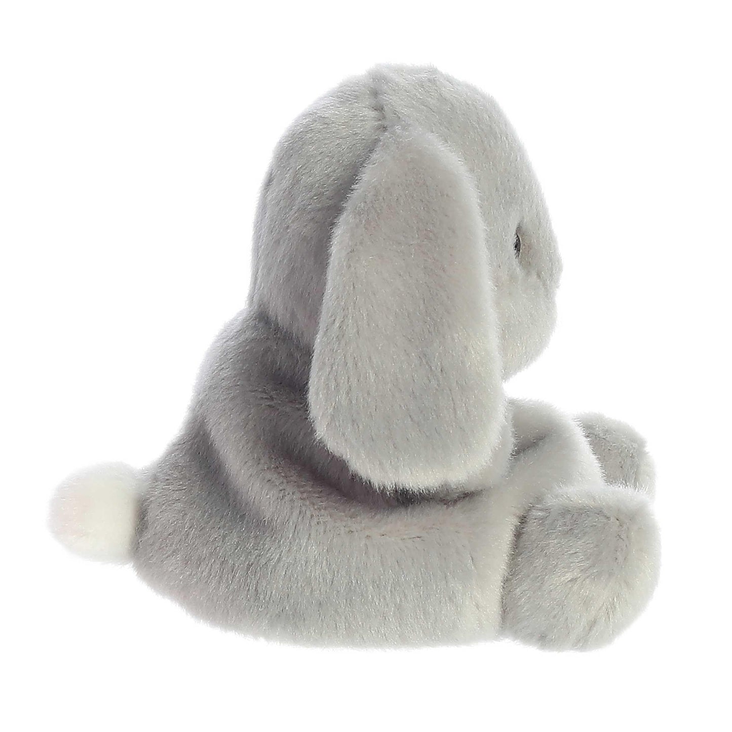 Aurora Adorable Palm Pals Pebbles Bunny – Pocket-Sized Grey Plush, 5 Inches