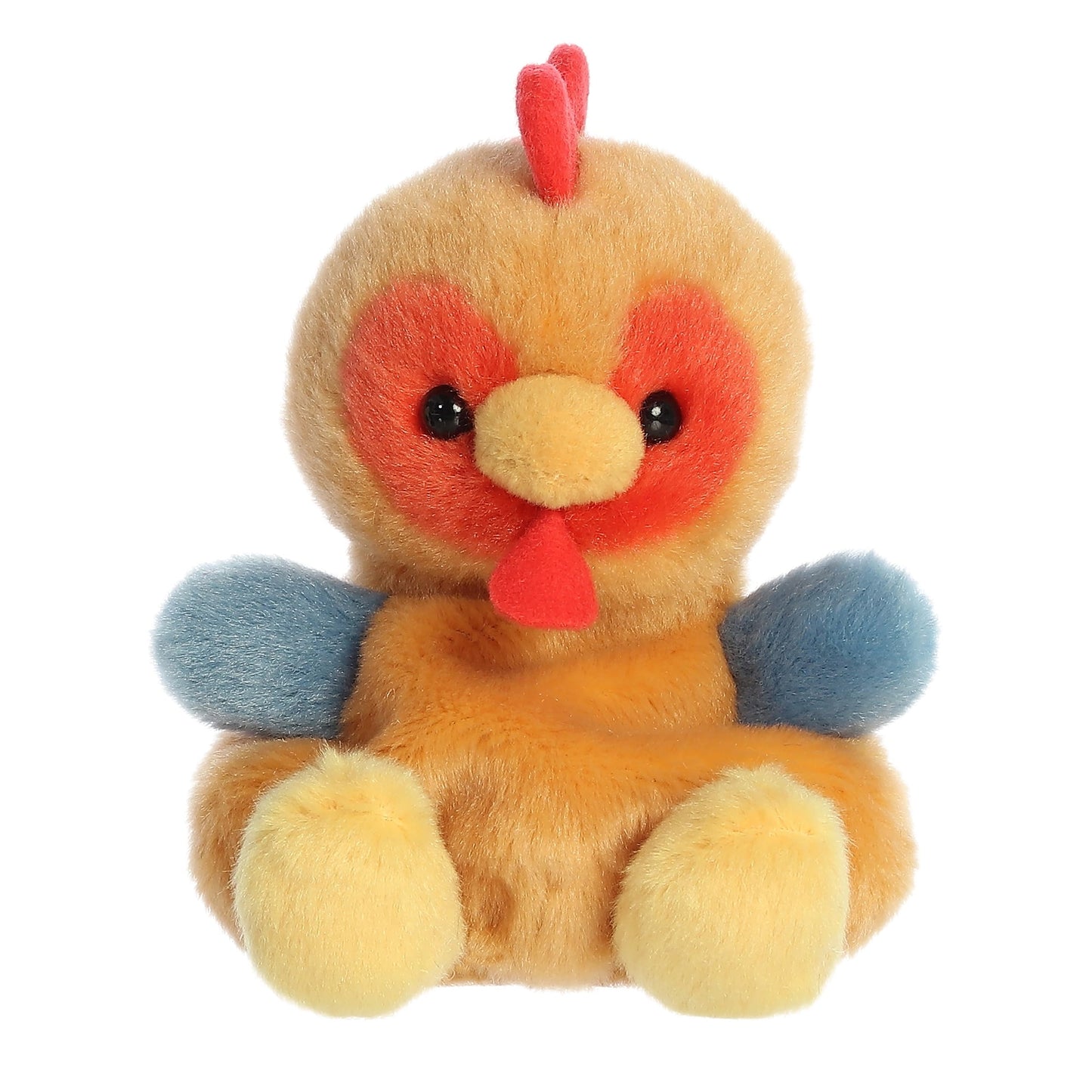 Aurora Adorable Palm Pals Red Rooster Plush – 4.5 Inch Brown Stuffed Animal