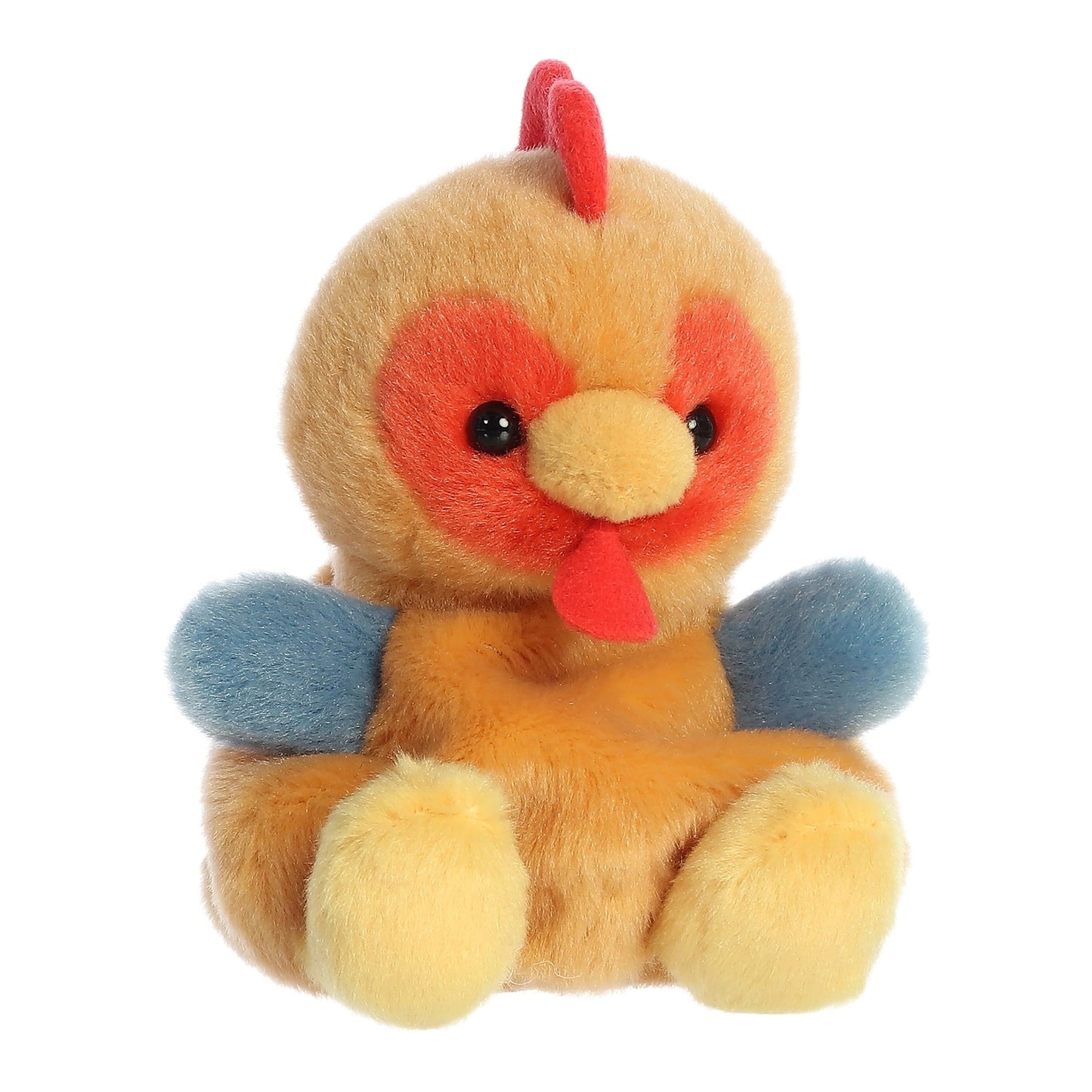 Aurora Adorable Palm Pals Red Rooster Plush – 4.5 Inch Brown Stuffed Animal