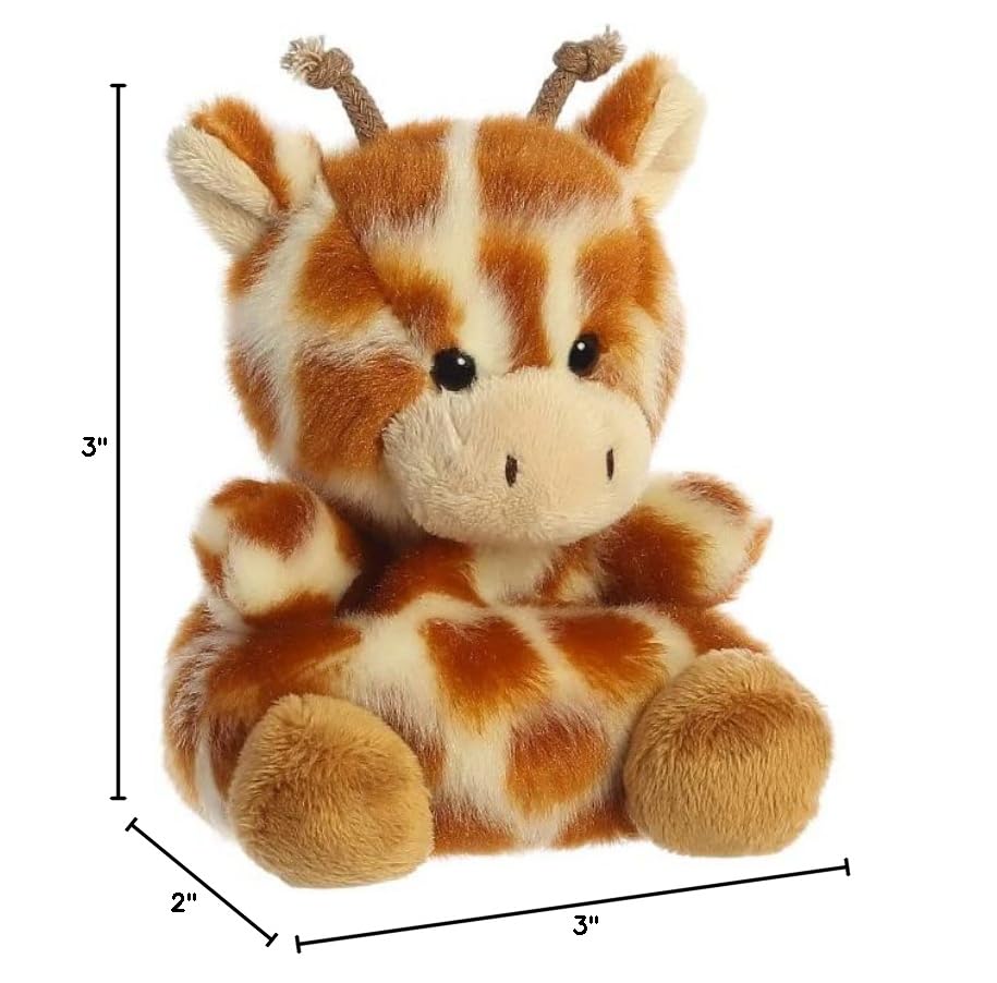 Aurora Palm Pals Set of Two – Stomps Elephant & Safara Giraffe Plush Toys