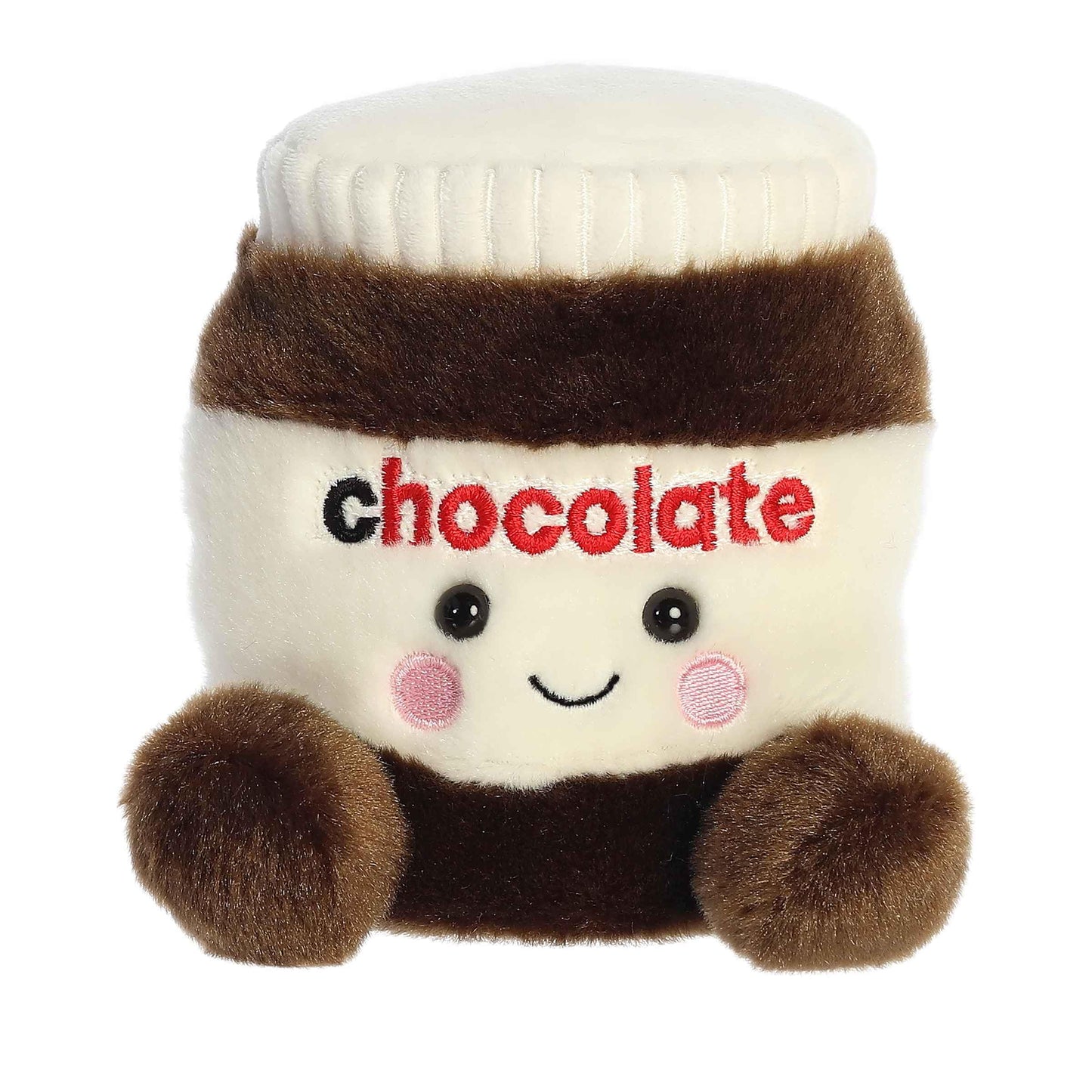 Aurora Palm Pals Silky Chocolate Spread Plush – Brown, 4.5-Inch Collectible