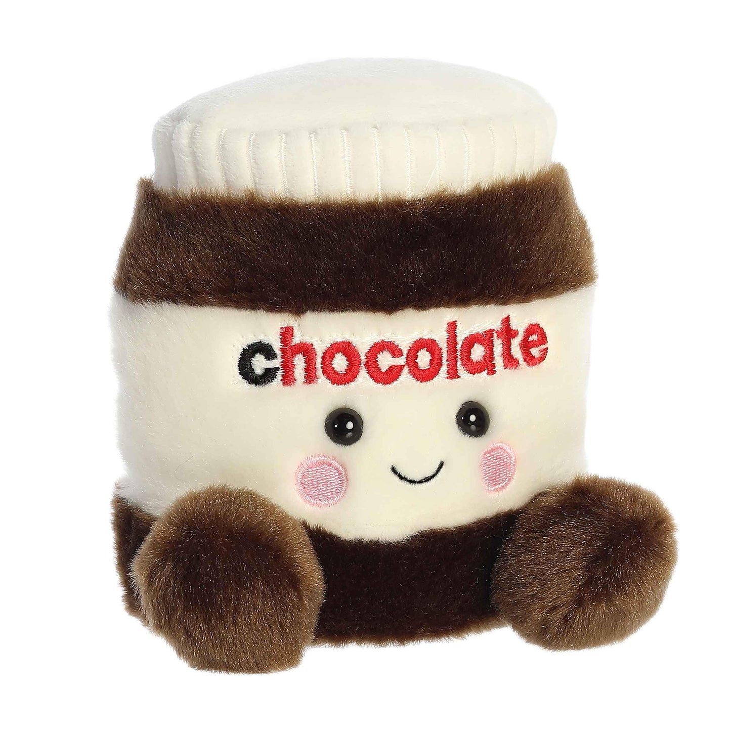 Aurora Palm Pals Silky Chocolate Spread Plush – Brown, 4.5-Inch Collectible