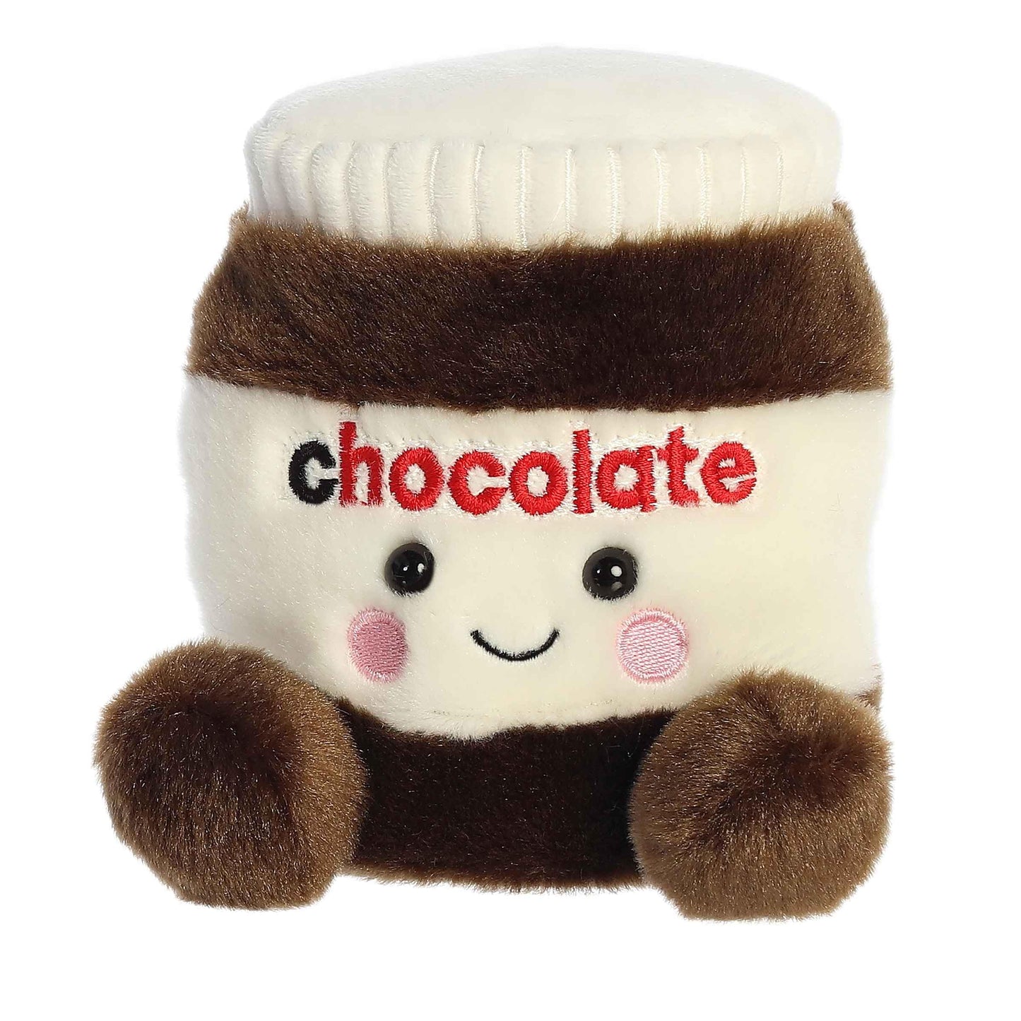 Aurora Palm Pals Silky Chocolate Spread Plush – Brown, 4.5-Inch Collectible