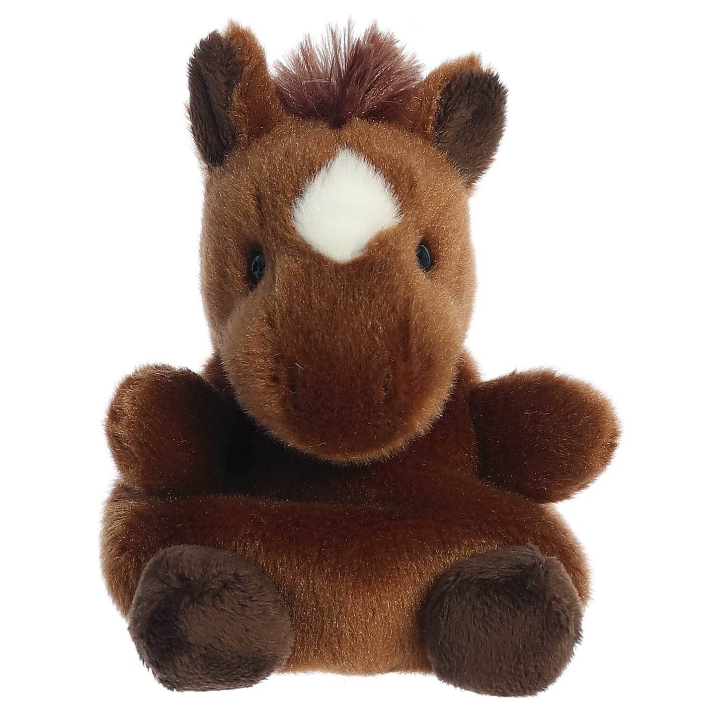 Aurora Adorable Palm Pals Truffle Brown Horse Plush – 6-Inch Collectible Stuffed Animal