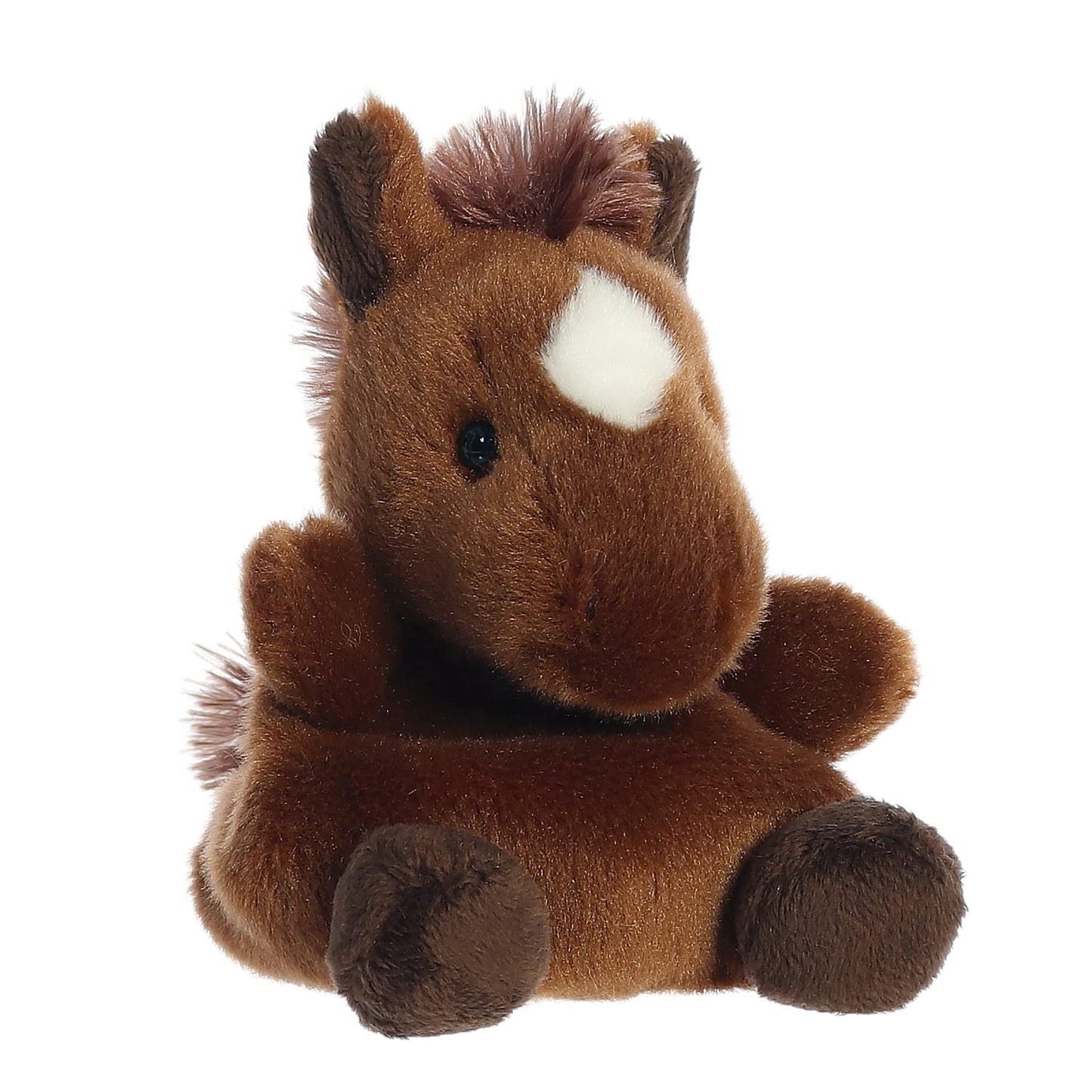 Aurora Adorable Palm Pals Truffle Brown Horse Plush – 6-Inch Collectible Stuffed Animal