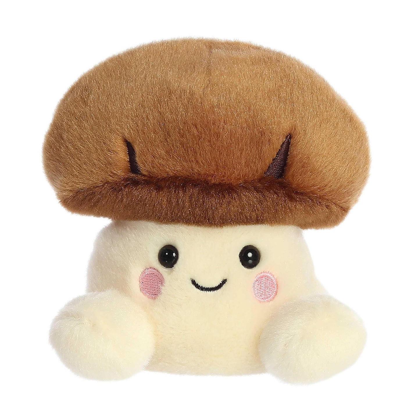 Aurora Adorable Palm Pals Umami Shiitake Mushroom Stuffed Animal – Pocket-Sized, Collectible Brown 5-Inch