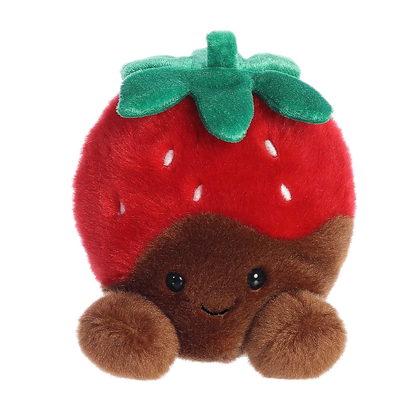 Aurora Adorable Palm Pals Valentino Chocolate Strawberry Plush – 5-Inch Red Pocket-Sized Collectible