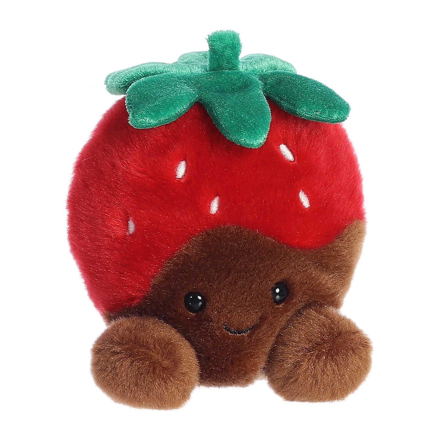 Aurora Adorable Palm Pals Valentino Chocolate Strawberry Plush – 5-Inch Red Pocket-Sized Collectible