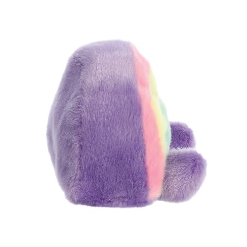 Aurora Palm Pals Vivi Rainbow 5In Soft Toy – Pink, Purple, Yellow