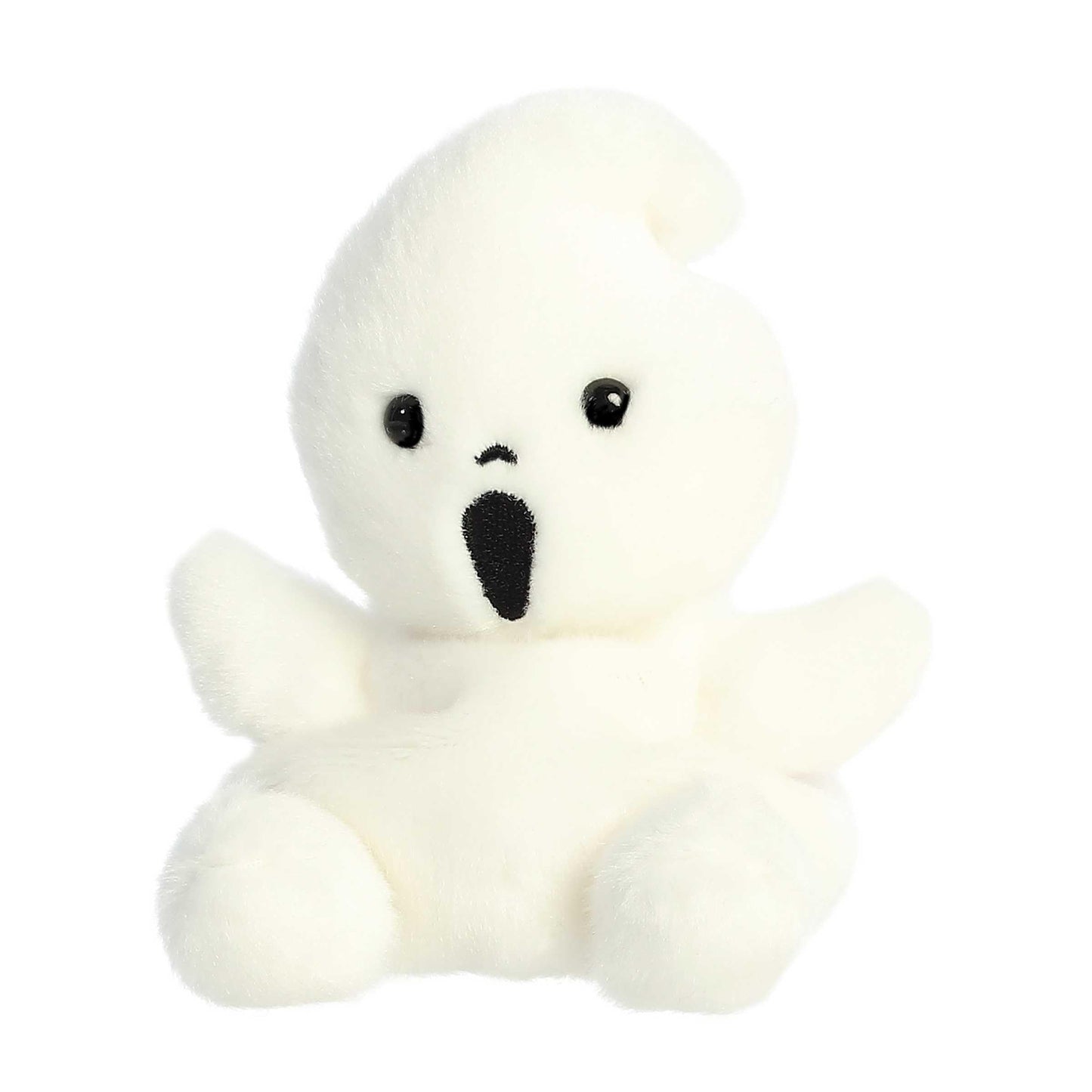 Aurora Adorable Palm Pals Boo Ghost Stuffed Animal – White Pocket-Sized Plush (4.5 in)