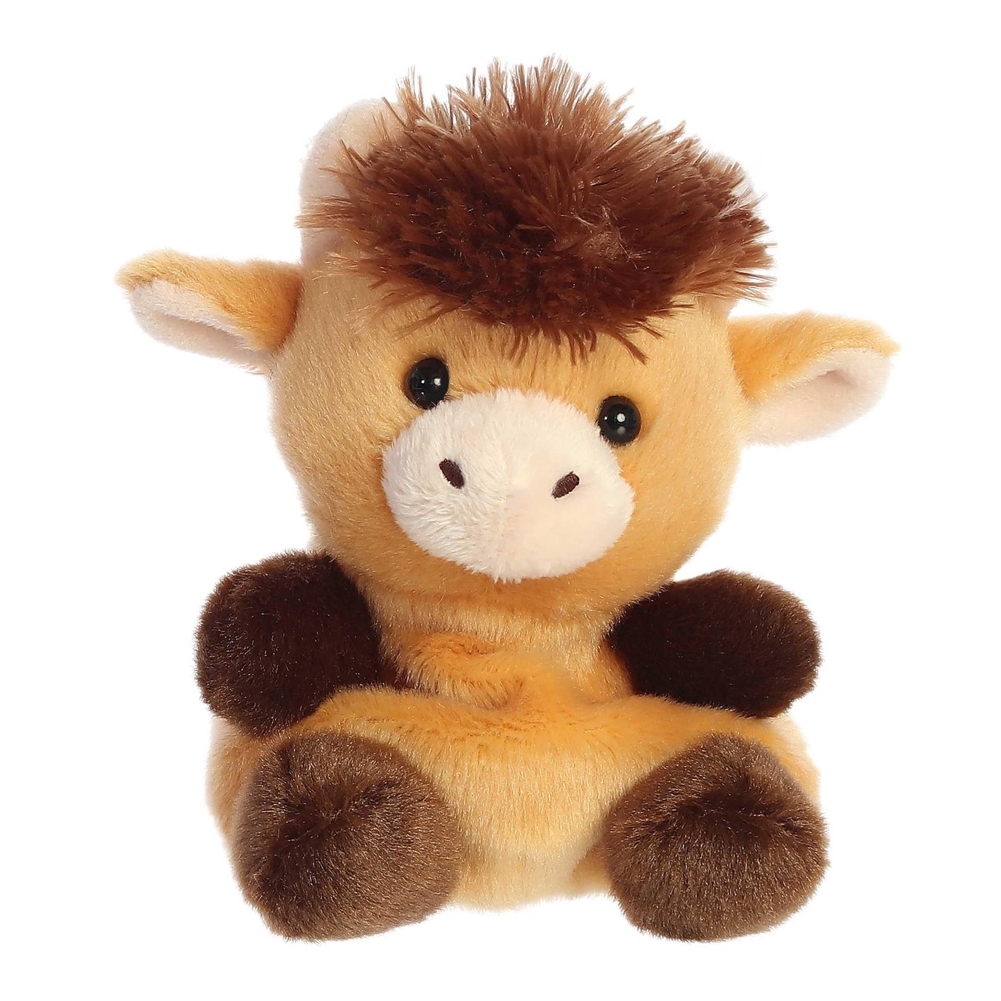 Aurora Adorable Palm Pals Hubert Highland Cow Plush – 5-Inch Pocket-Sized Collectible