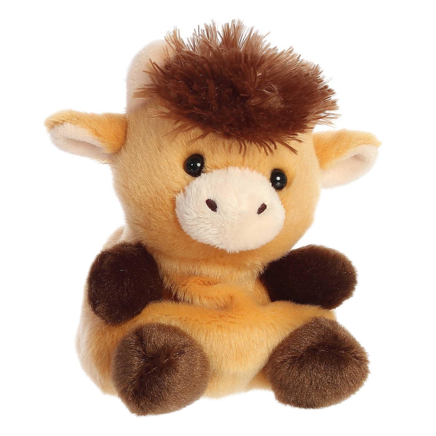 Aurora Adorable Palm Pals Hubert Highland Cow Plush – 5-Inch Pocket-Sized Collectible
