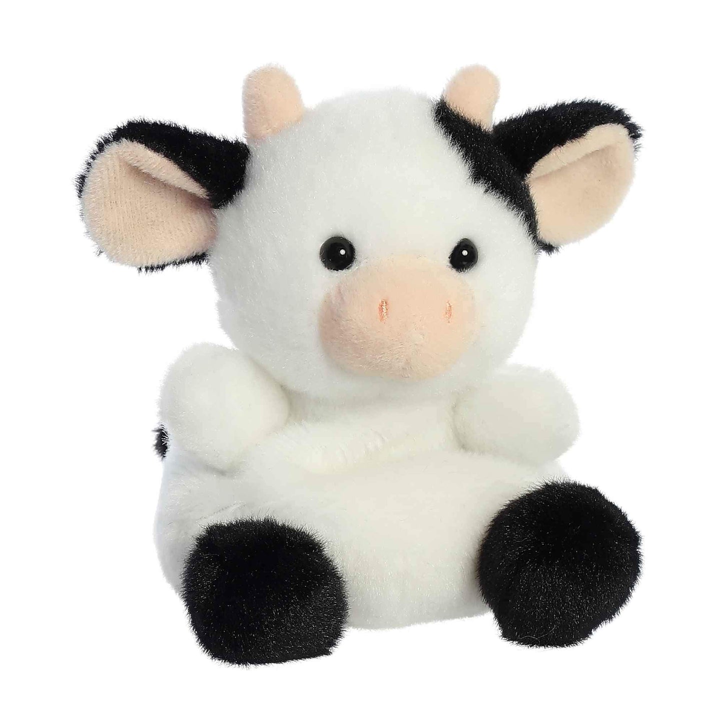 Aurora Palm Pals Sweetie Cow Plush – Pocket-Sized 5-Inch White Cow | Collectible Plush