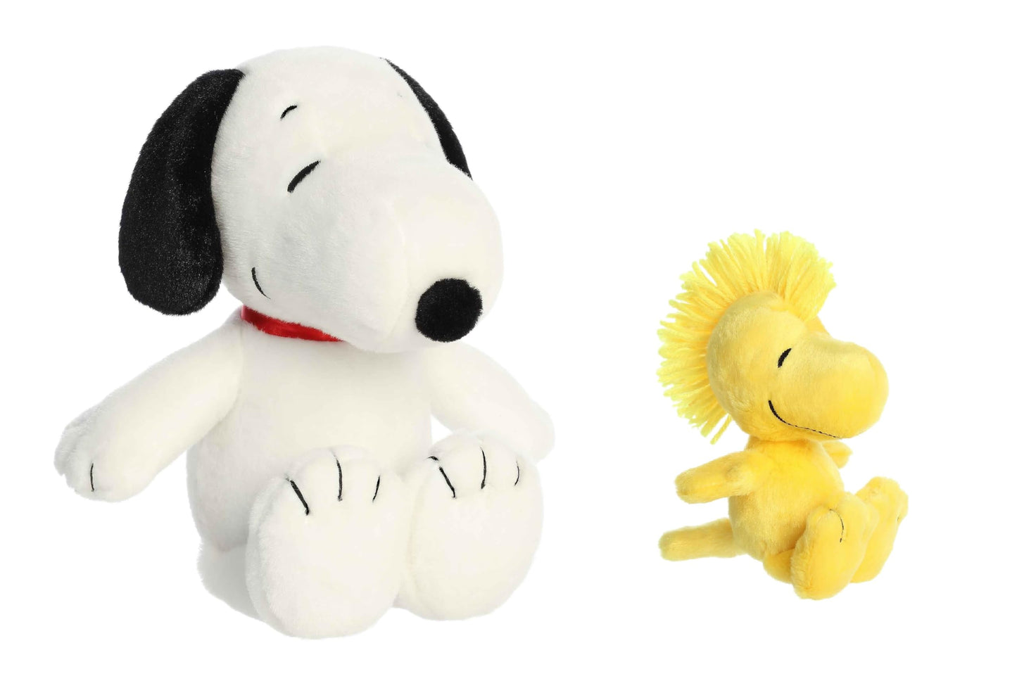 Aurora Peanuts Floppy Legs Plush Bundle – Snoopy 12in + Woodstock 6.5in