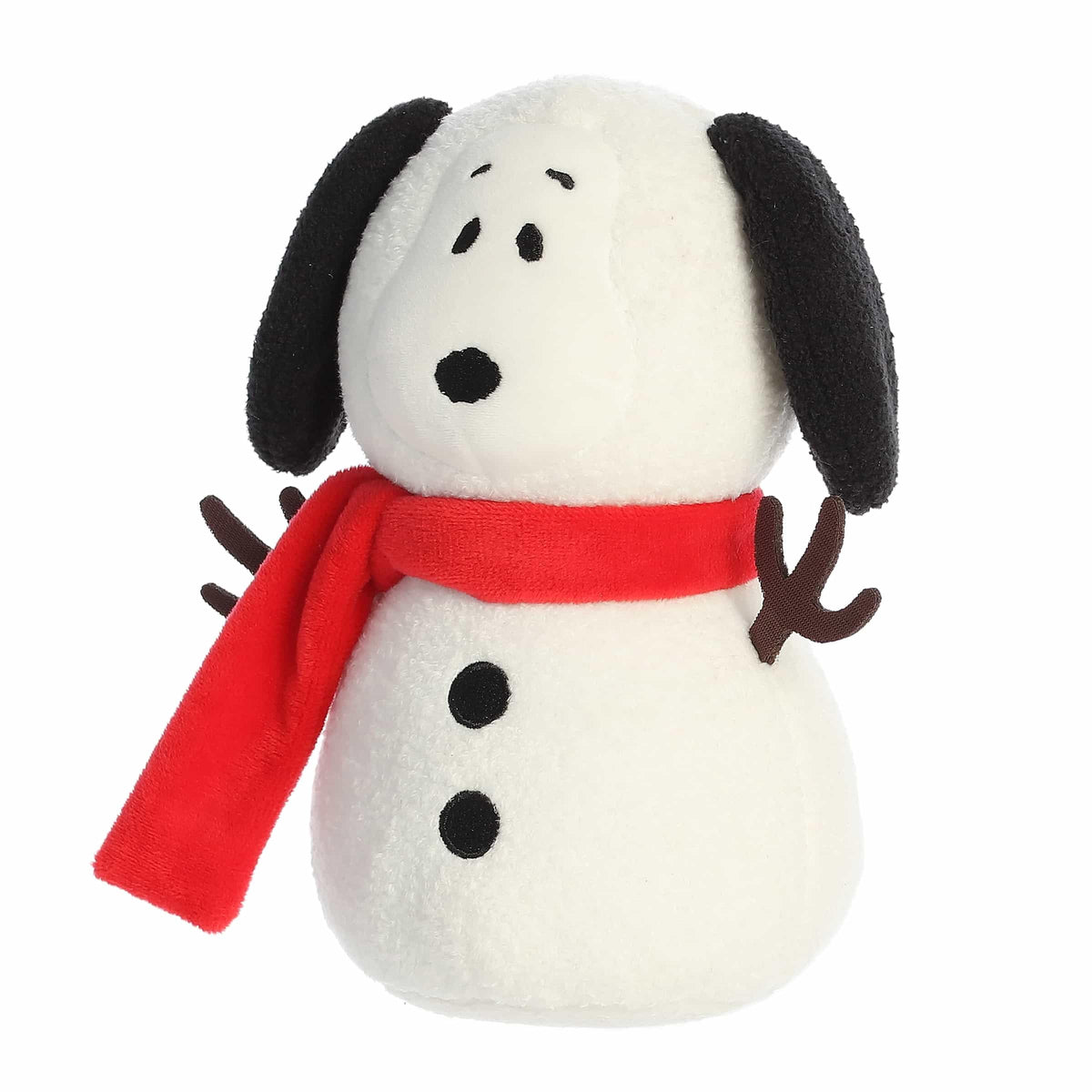 Aurora Festive Peanuts Snow Beagle Stuffed Animal – Officially Licensed Snoopy Plush, 7.5-Inch