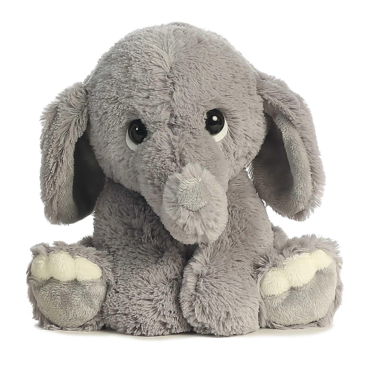 Aurora Playful Lil Benny Phant Baby Stuffed Animal – Soft Gray Plush, 9 Inches