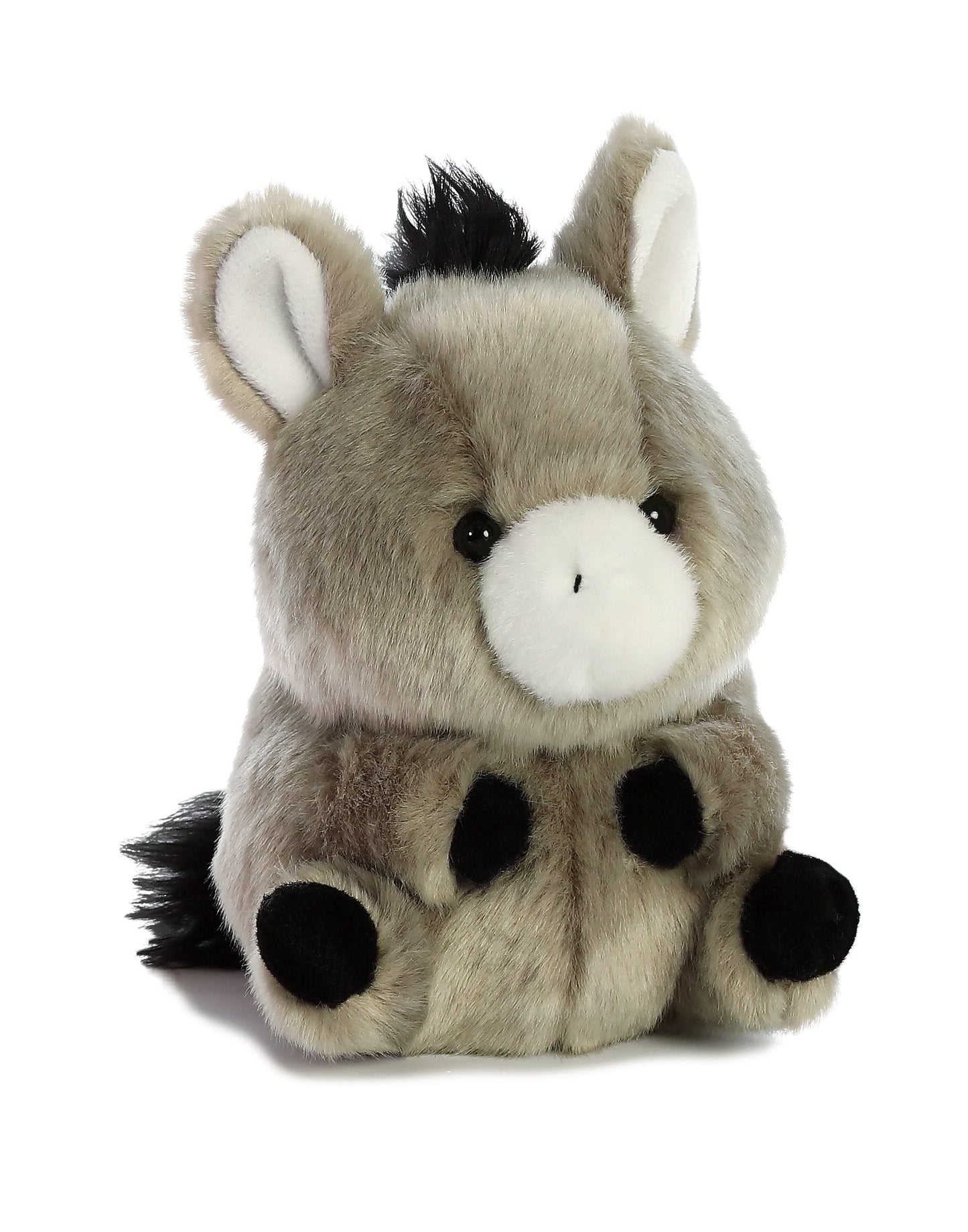 Aurora Playful Rolly Pet Bray Donkey Plush – 5-Inch On-The-Go Companion