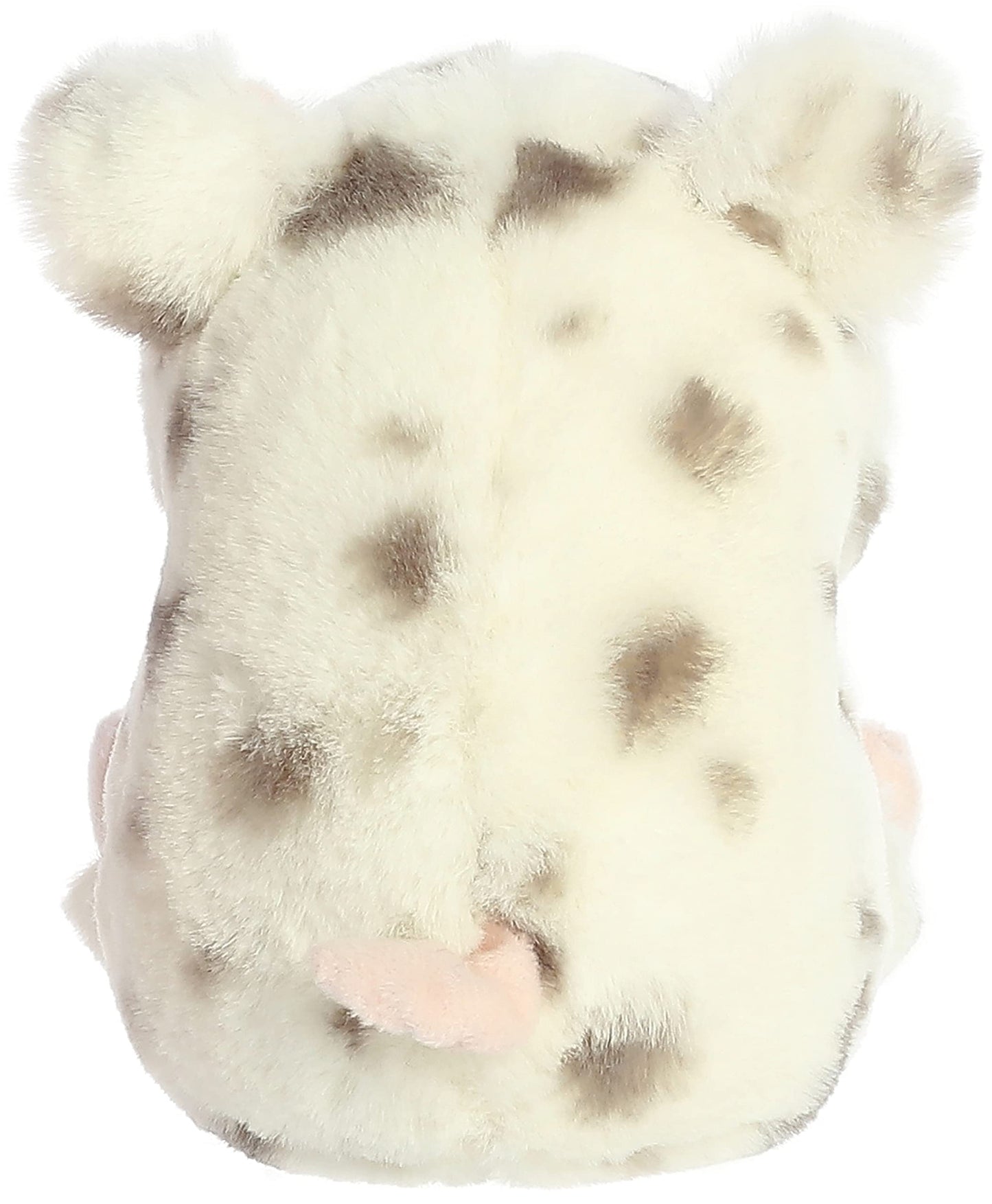 Aurora Playful Rolly Pet Periwinkle Pig Plush – Compact 6-Inch White Stuffed Animal