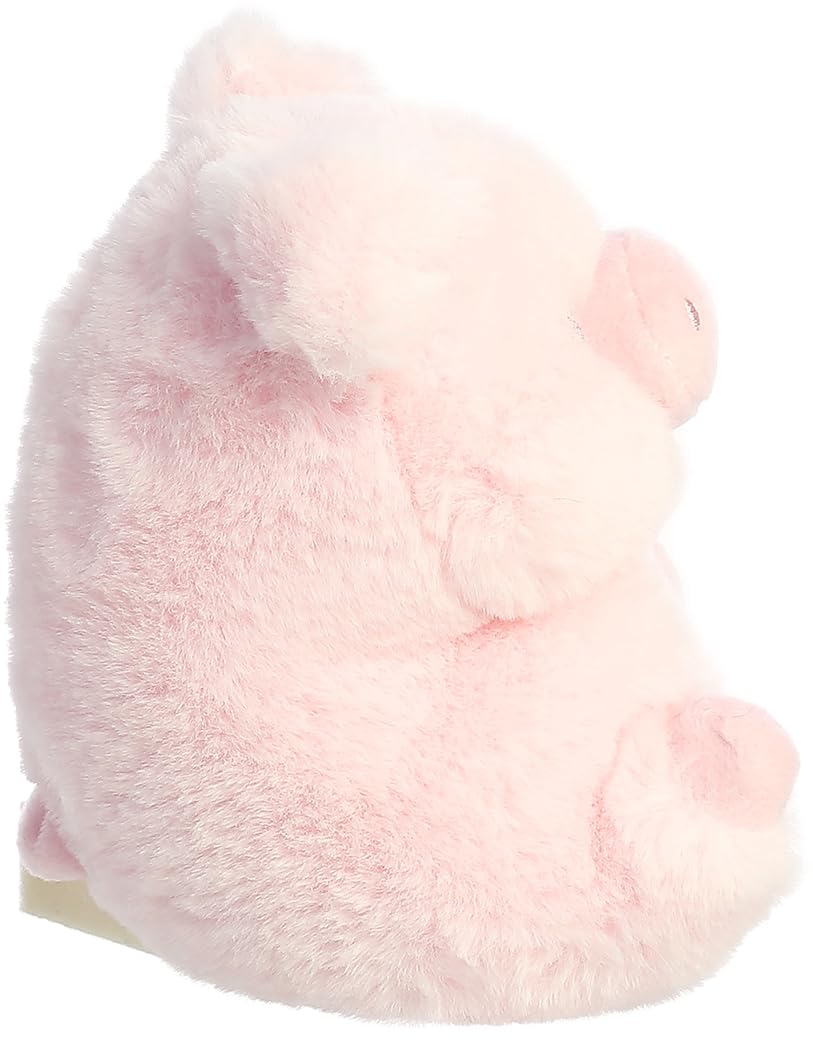 Aurora Playful Rolly Pet Prankster Pig Plush - 5-Inch Pink, Compact On-The-Go Fun