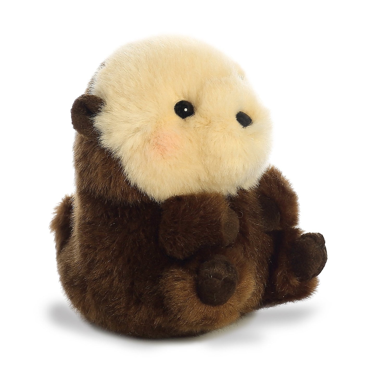 Aurora Playful Rolly Pet Sea Otter Stuffed Animal – 5-Inch Compact Travel Companion