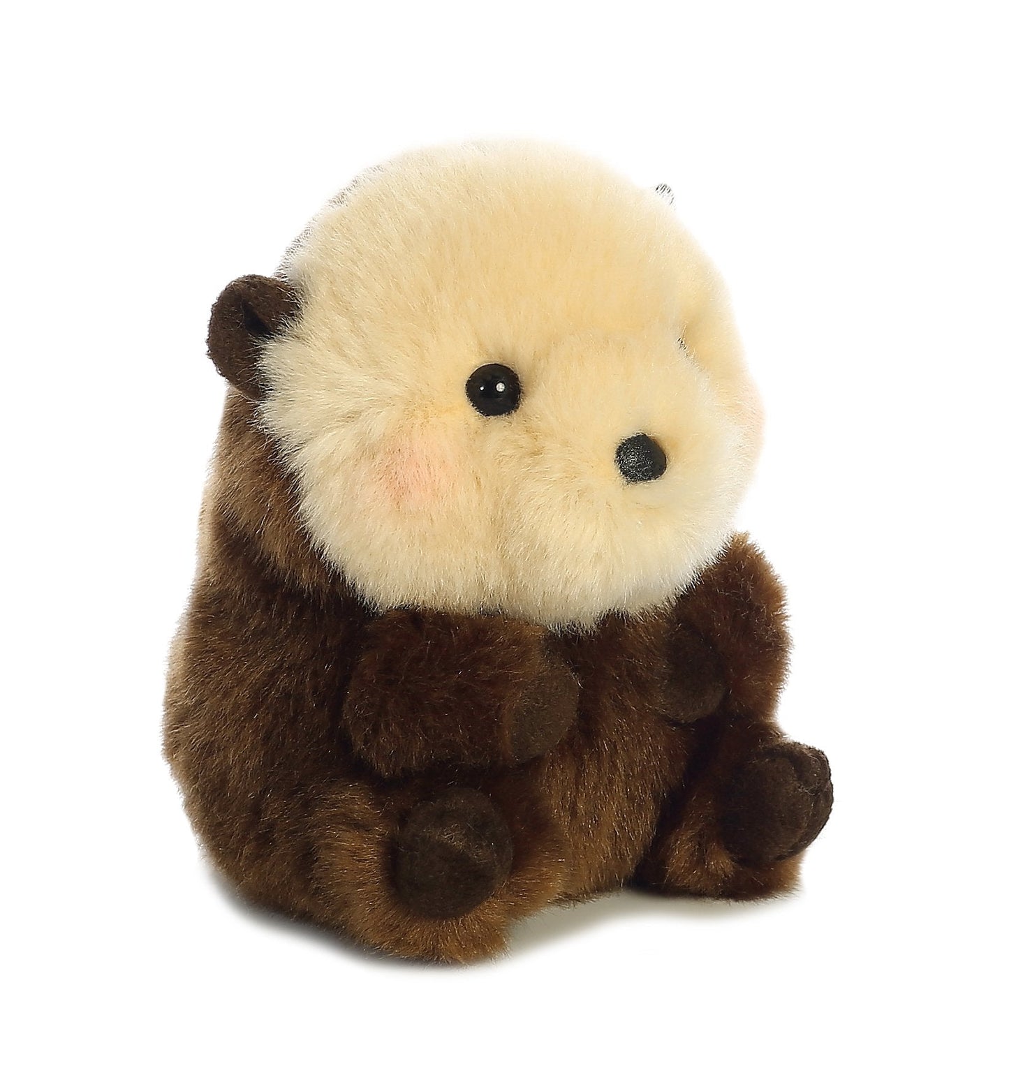 Aurora Playful Rolly Pet Sea Otter Stuffed Animal – 5-Inch Compact Travel Companion