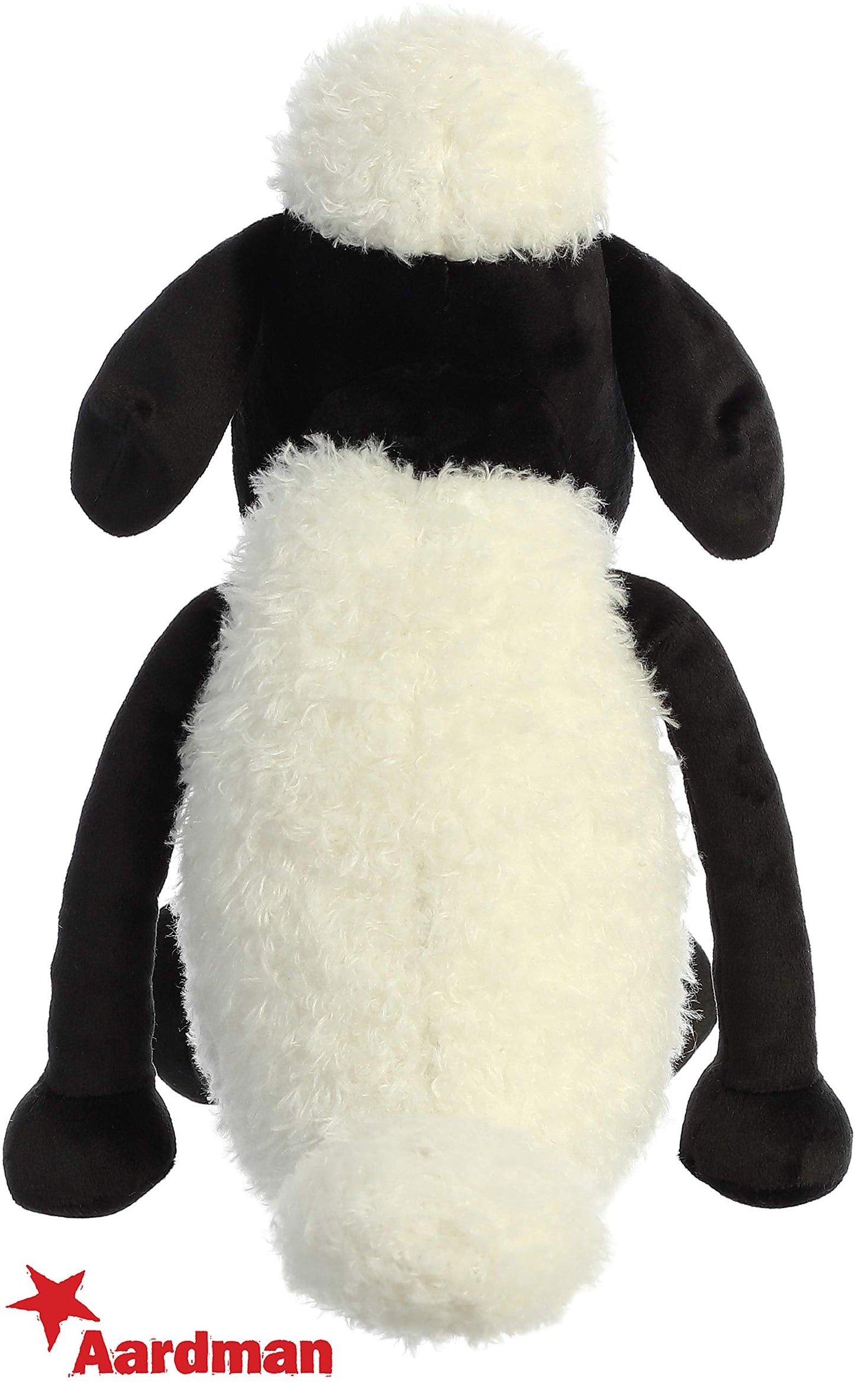 Aurora Playful Shaun the Sheep Stuffed Animal – 17-Inch White Plush – Officially Licensed