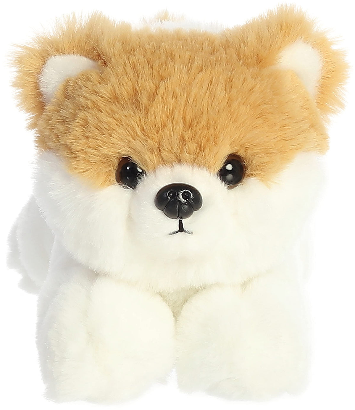 Aurora Pom The Pup Mini Flopsie Plush – 8-Inch White Puppy Toy
