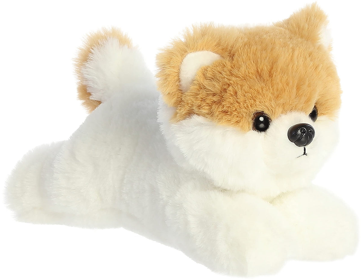 Aurora Pom The Pup Mini Flopsie Plush – 8-Inch White Puppy Toy