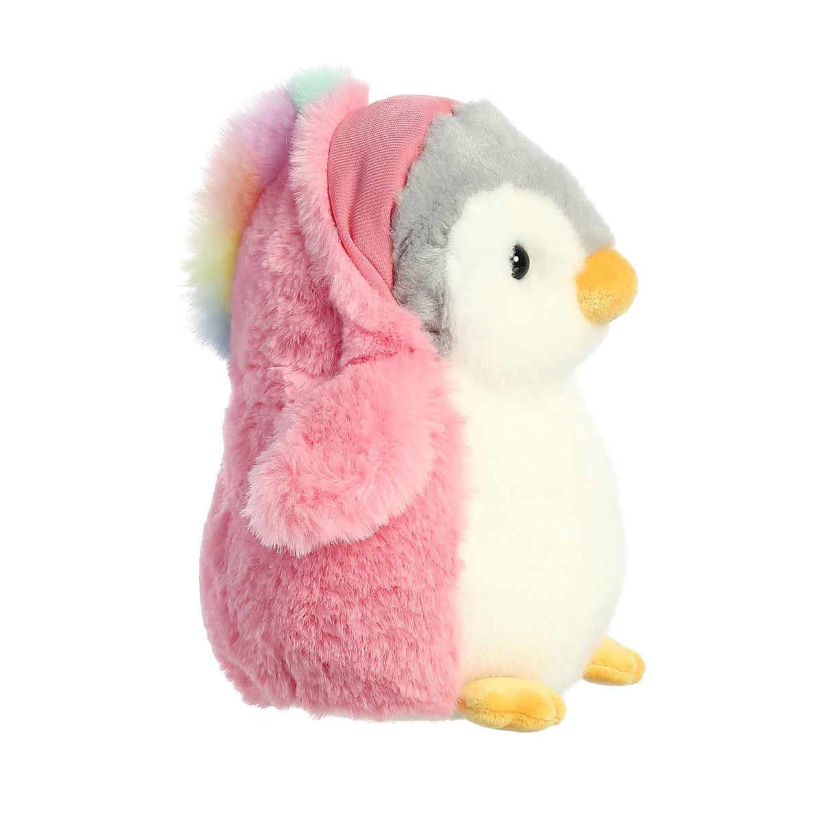 Aurora Playful Pompom Penguin Unicorn Plush – Pink, 7 Inches | Soft Cuddle Companion