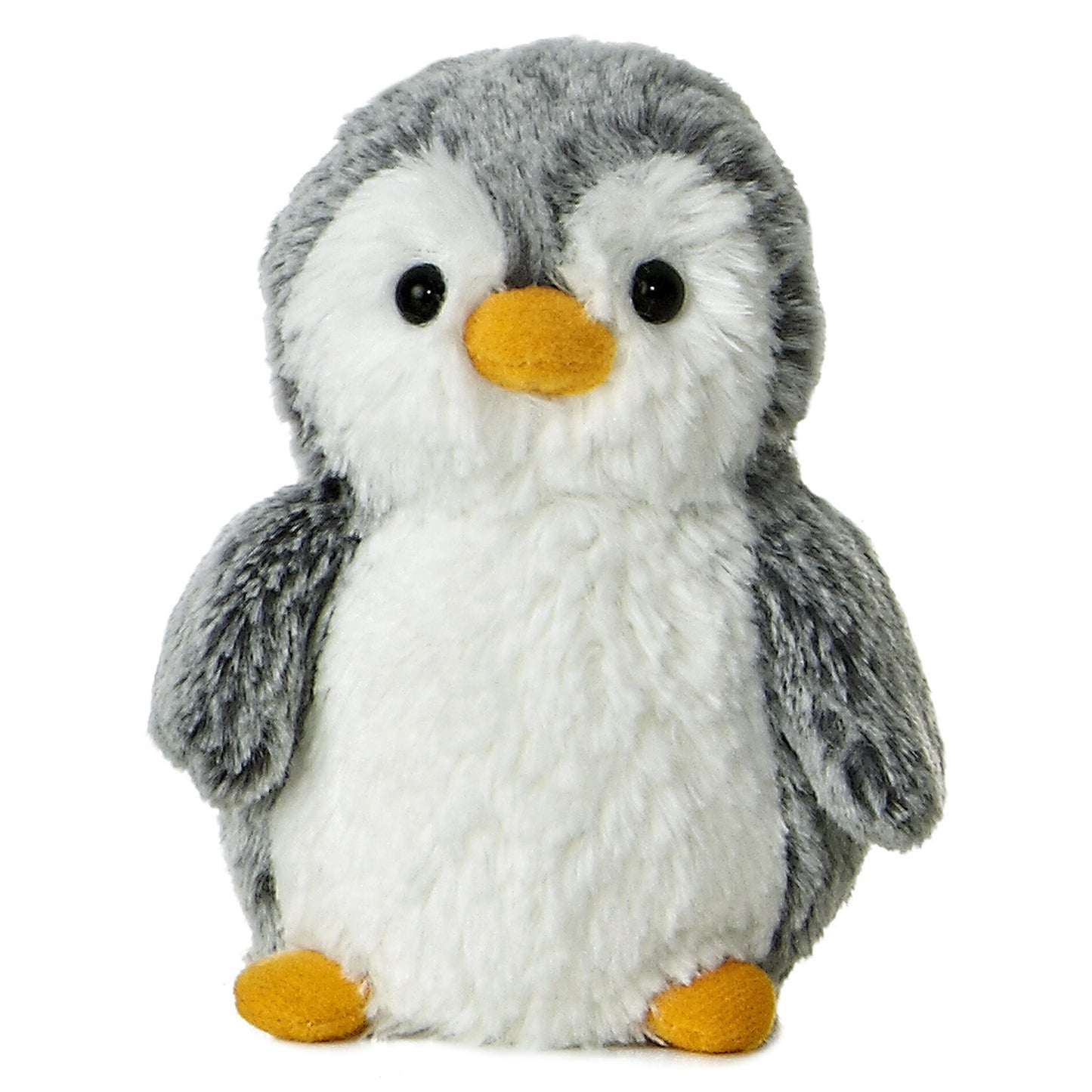 Aurora Playful Pompom Penguin Mini Plush – 6-Inch Gray Cuddle Buddy