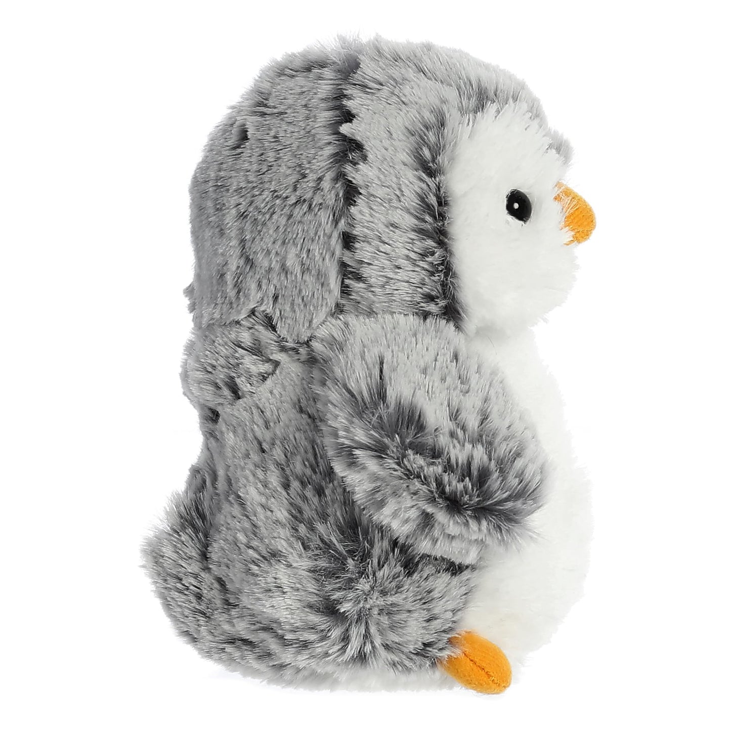 Aurora Playful Pompom Penguin Mini Plush – 6-Inch Gray Cuddle Buddy