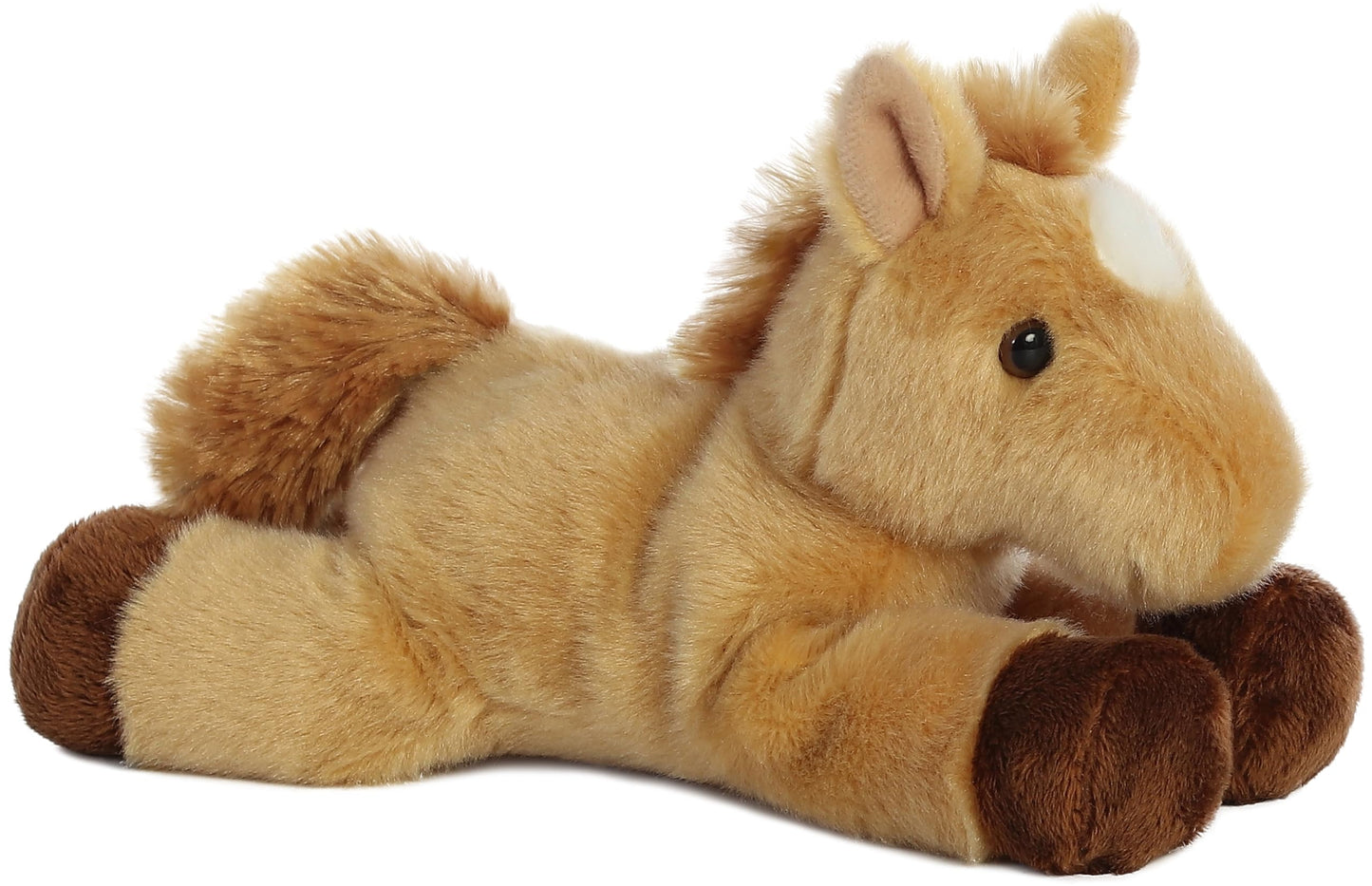 Aurora Prancer Mini Flopsie Plush – 8-Inch Brown Horse Toy for All Ages