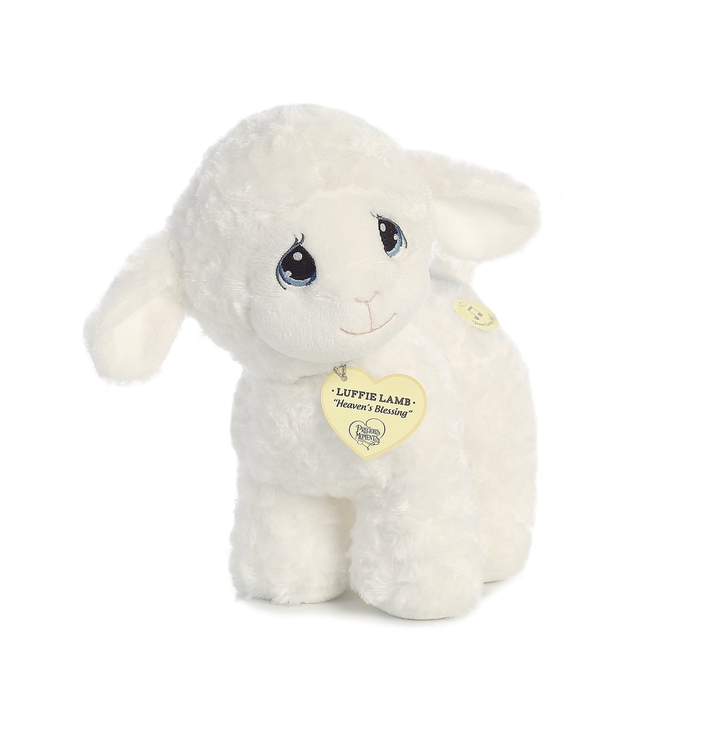 Aurora Precious Moments 10-Inch Luffie Lamb Musical Plush – White