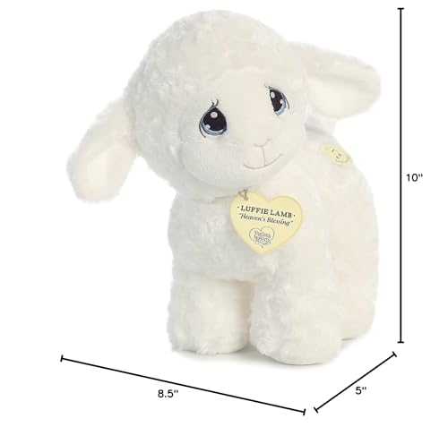 Aurora Precious Moments 10-Inch Luffie Lamb Musical Plush – White