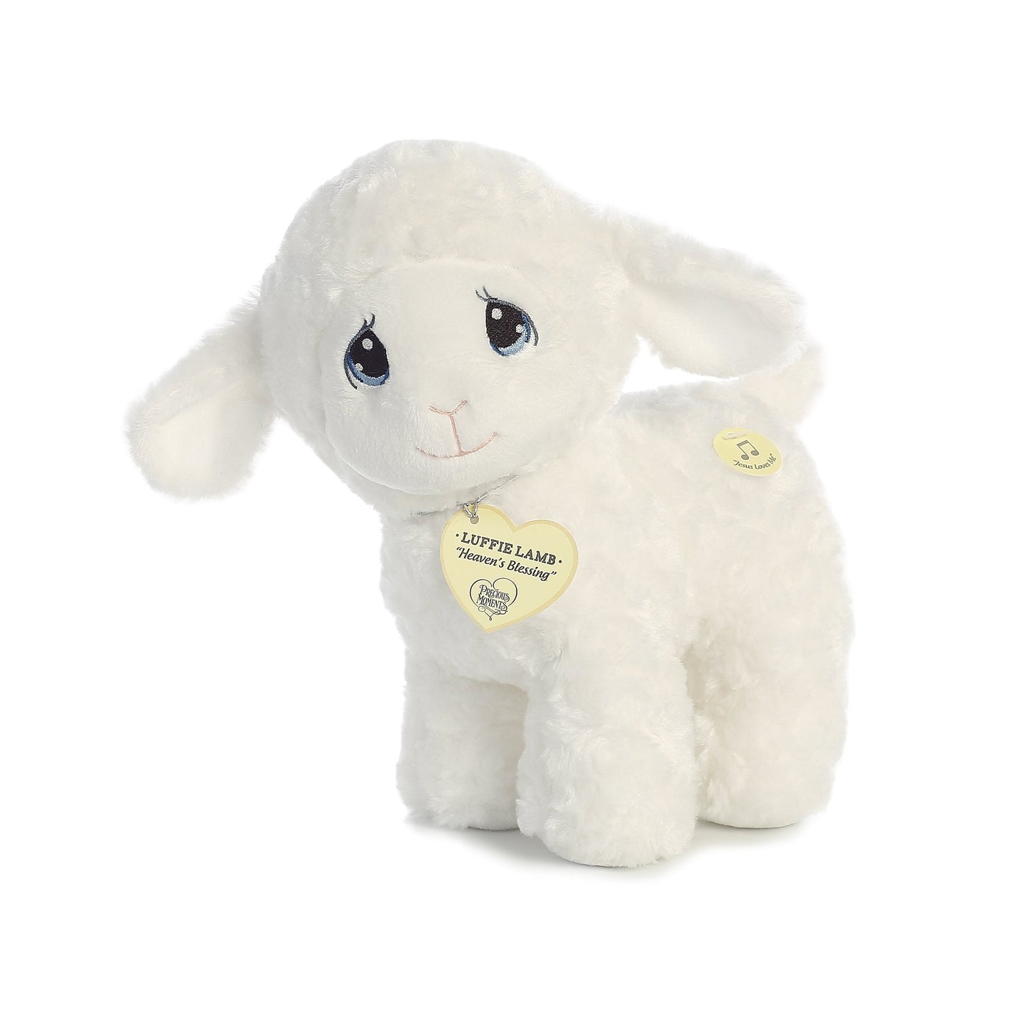 Aurora Precious Moments 10-Inch Luffie Lamb Musical Plush – White