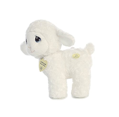 Aurora Precious Moments 10-Inch Luffie Lamb Musical Plush – White